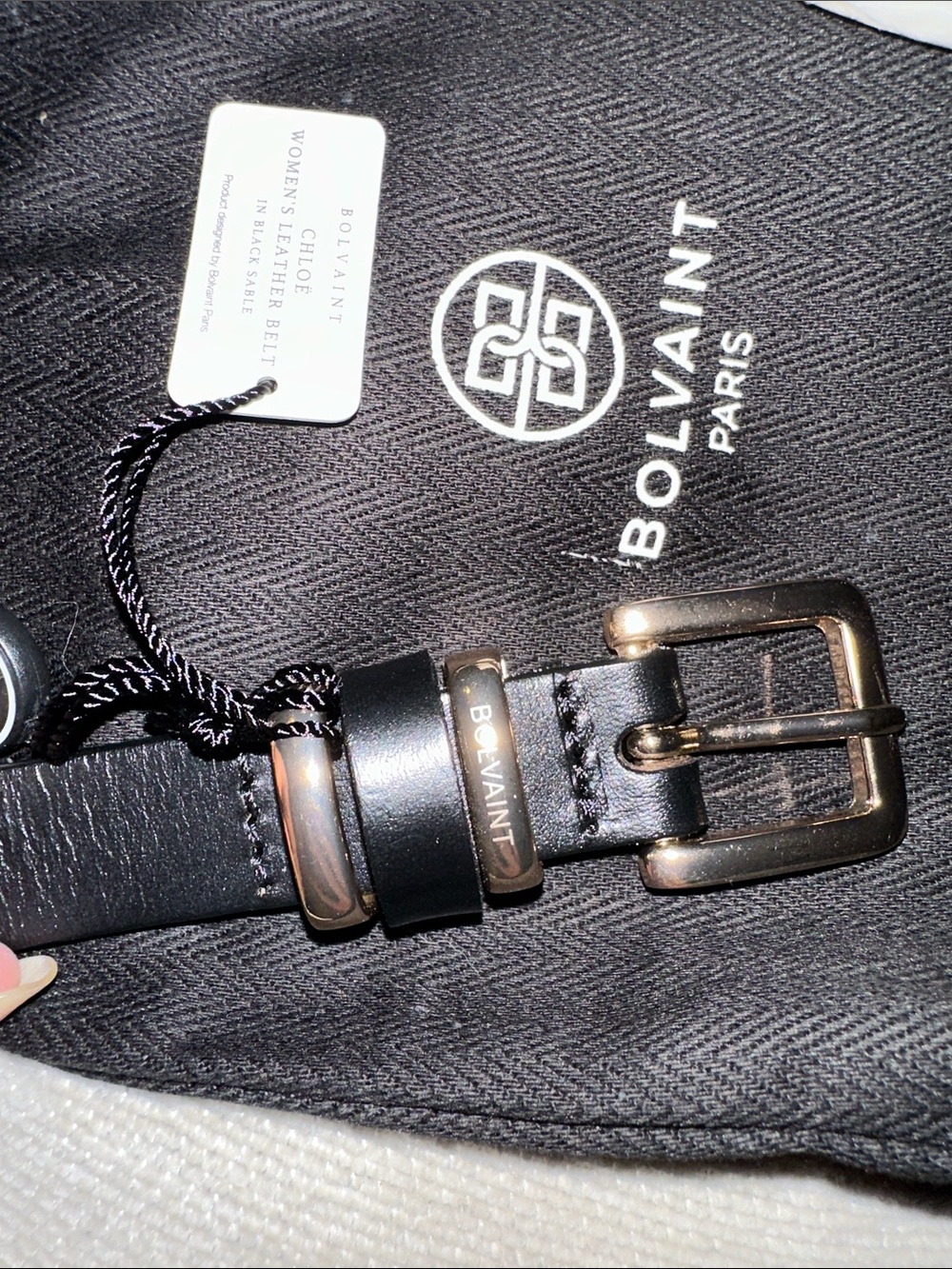 Bolvaint Black Sable 100cm Chloe Women’s leather belt New - Picture 11 of 11